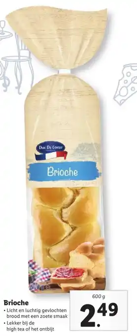 Lidl Brioche 600 gr aanbieding