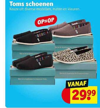 Toms Schoenen aanbieding bij Kruidvat