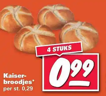 Nettorama Kaiserbroodjes aanbieding