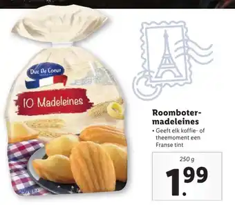 Lidl Roomboter madeleines 250 gr aanbieding