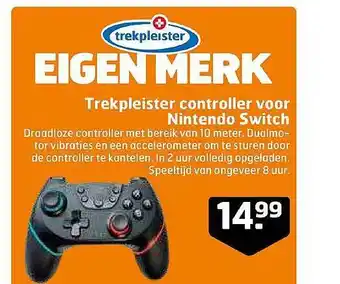 Trekpleister Trekpleister Controller Voor Nintendo Switch aanbieding