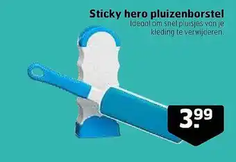 Trekpleister Sticky Hero Pluizenborstel aanbieding