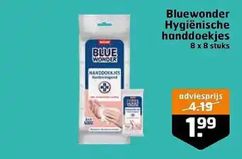 Trekpleister Bluewonder Hygiënische Handdoekjes aanbieding