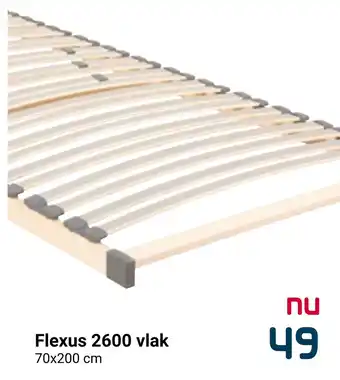 Beddenreus Flexus 2600 vlak 70x200 cm aanbieding