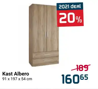 Beddenreus Kast Albero 91 x 197 x 54 cm aanbieding