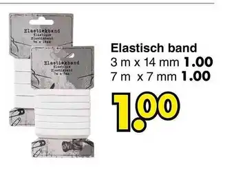 Wibra Elastisch Band 3 M X 14 Mm Of 7 M X 7 Mm aanbieding