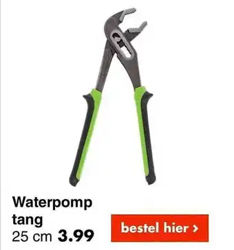 Wibra Waterpomp Tang aanbieding