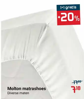 Beddenreus Molton matrashoes aanbieding