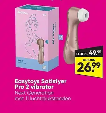 Big Bazar Easytoys Satisfyer Pro 2 Vibrator aanbieding