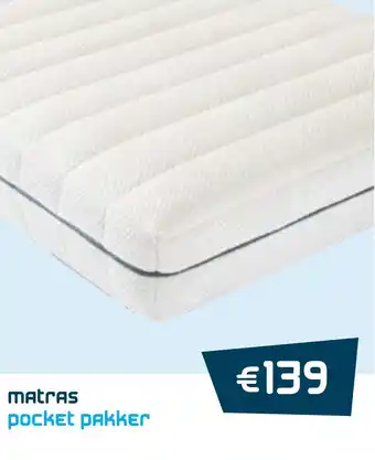 Beddenreus Matras pocket pakker aanbieding