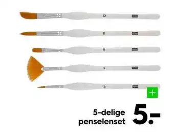 HEMA 5-Delige Penselenset aanbieding