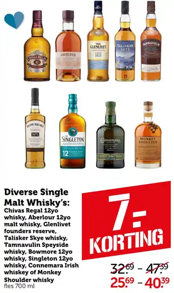 Coop Diverse Single Malt Whisky's aanbieding