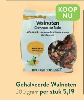 Holland & Barrett Gehalveerde Walnoten aanbieding