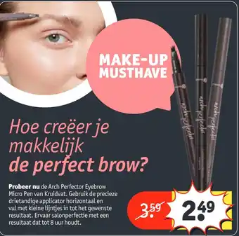 Kruidvat Arch Perfector Eyebrow Micro Pen aanbieding