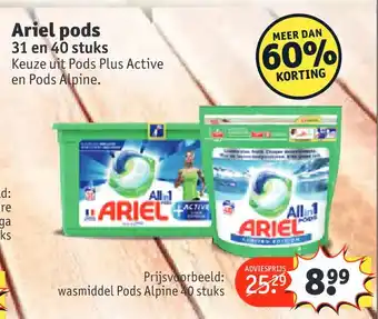 Kruidvat Ariel pods aanbieding