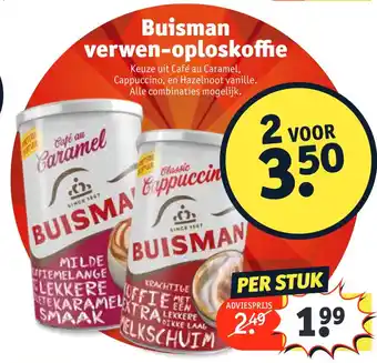 Kruidvat Buisman verwen-oploskoffie aanbieding