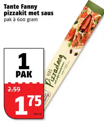 Poiesz Tante Fanny Pizzakit met saus 600g aanbieding