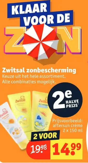 Kruidvat Zwitsal zonbescherming aanbieding