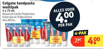 Kruidvat Colgate tandpasta multipak aanbieding