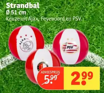 Kruidvat Strandbal aanbieding