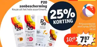 Kruidvat P20 zonbescherming aanbieding