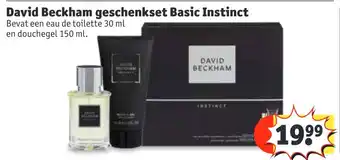 Kruidvat David Beckham geschenkset Basic Instinct aanbieding