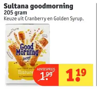 Kruidvat Sultana goodmorning aanbieding