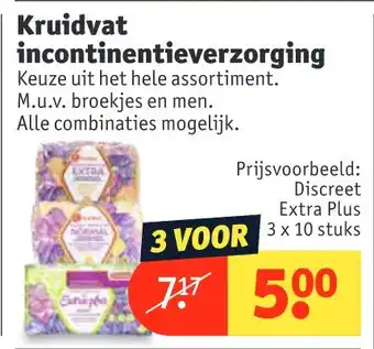 Kruidvat Kruidvat incontinentieverzorging aanbieding