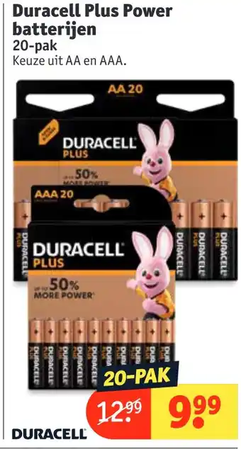 Kruidvat Duracell Plus Power batterijen aanbieding