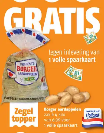 Poiesz Borger aardappelen 4kg aanbieding