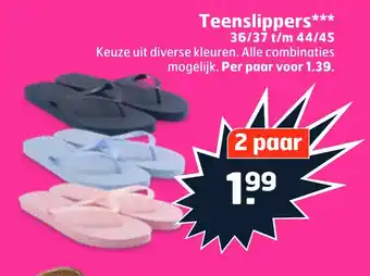 Trekpleister Teenslippers*** aanbieding