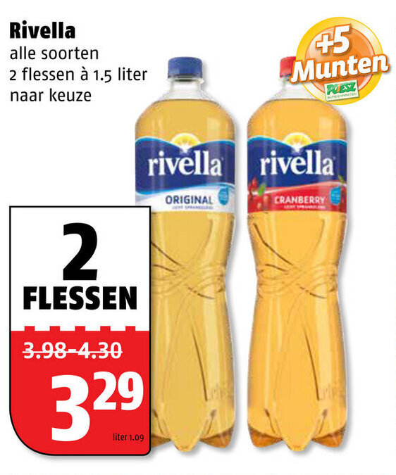 Rivella 2*1.5L aanbieding bij Poiesz Rivella 2*1.5L aanbieding bij Poiesz