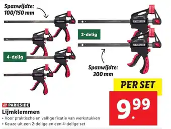 Lidl PARKSIDE Lijmklemmen aanbieding