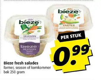 Boni Bieze fresh salades farmer, season of komkommer aanbieding