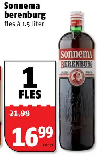 Poiesz Sonnema berenburg 1.5L aanbieding