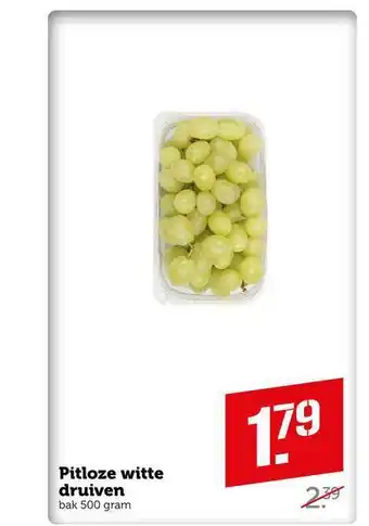 CoopCompact Pitloze Witte Druiven aanbieding