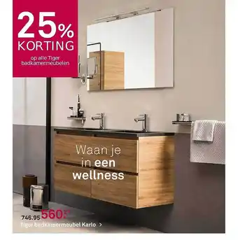 Karwei Tiger Badkamermeubel Karlo 25% Korting aanbieding