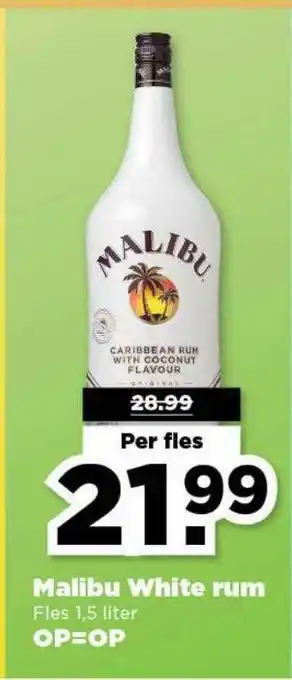 PLUS Malibu White Rum aanbieding