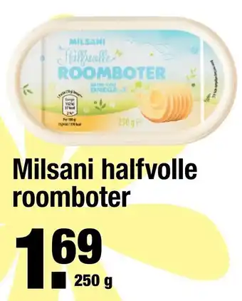 ALDI Milsani halfvolle roomboter 250g aanbieding