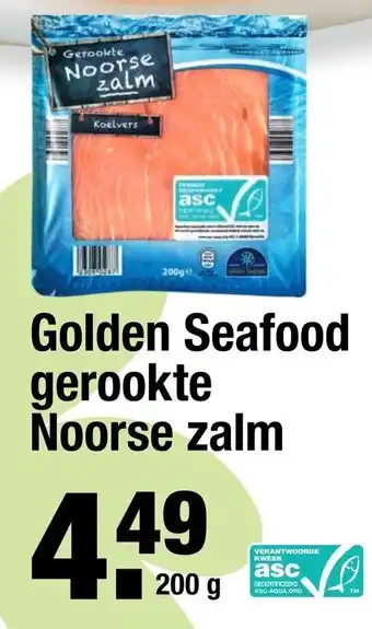 ALDI Golden Seafood gerookte Noorse zalm 200 g aanbieding