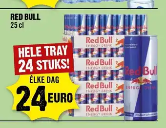 Dirck 3 Red Bull 25 cl hele tray 24 stuks aanbieding