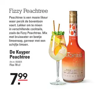 Sligro De Kuyper Peachtree fles 70 cl aanbieding