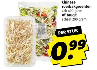 Boni Chinese roerbakgroenten of taugé 400 gram aanbieding