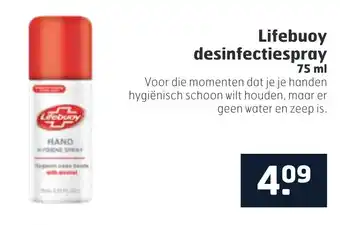 Trekpleister Lifebuoy desinfectiespray aanbieding