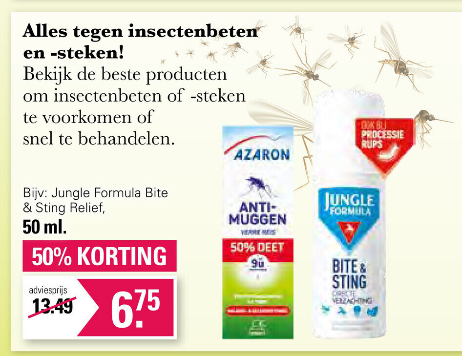 Jungle Formula Bite & Sting Relief 50 ml aanbieding bij De Online Drogist