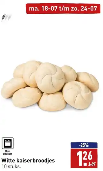 ALDI Witte kaiserbroodjes 10 stuks aanbieding