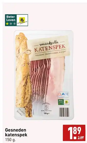 ALDI Gesneden katenspek 150 g aanbieding