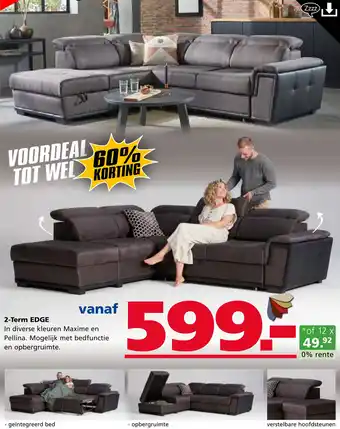 Seats and Sofas 2-Term EDGE vanaf aanbieding