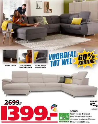 Seats and Sofas SCANDI Term-Hoek-3-Eiland aanbieding