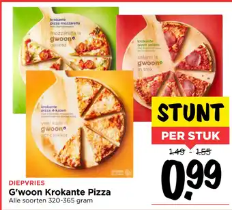 Vomar Voordeelmarkt G'woon Krokante Pizza aanbieding